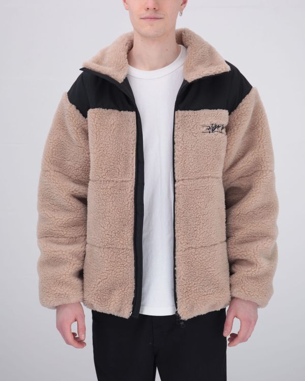 Куртка Downlight Sherpa Бежевая - фото 4