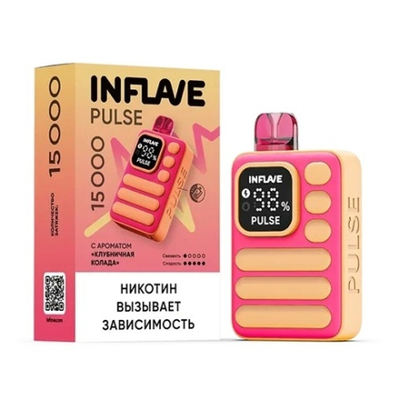 Inflave Pulse Клубничная колада 15000 затяжек 20мг (2%)