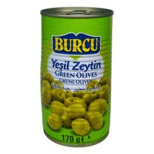 Оливки BURCU зеленые с косточкой 170 г