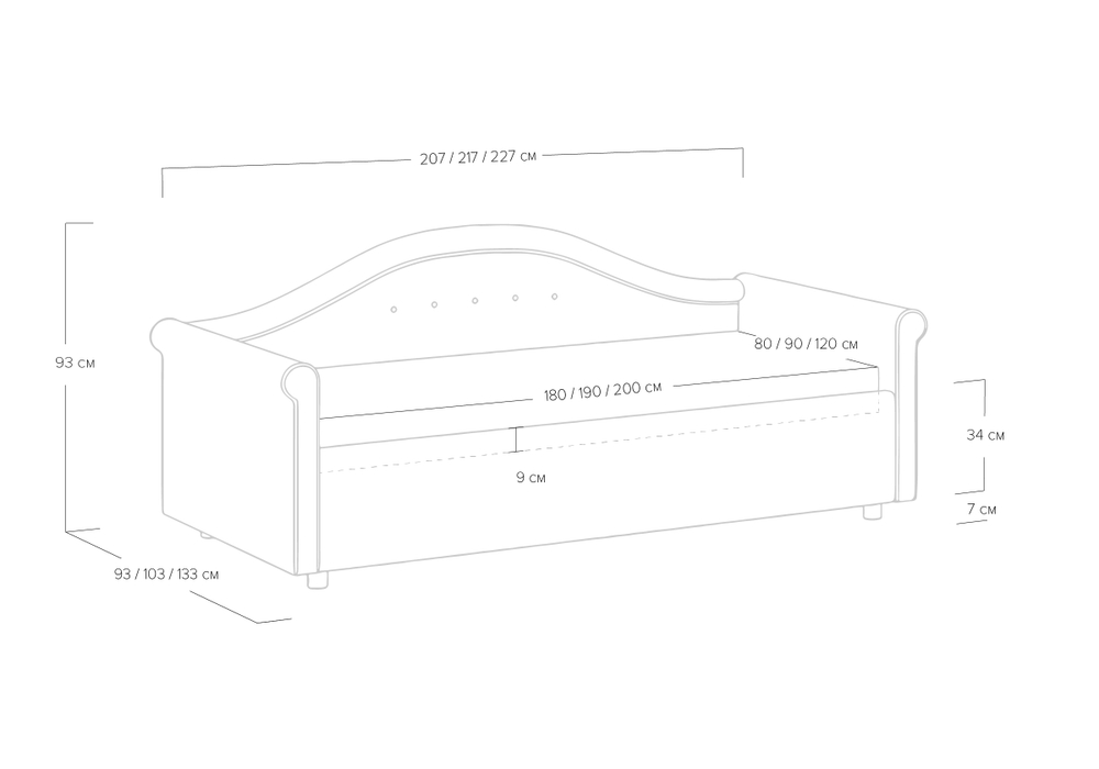 Кровать Maria (120x200)