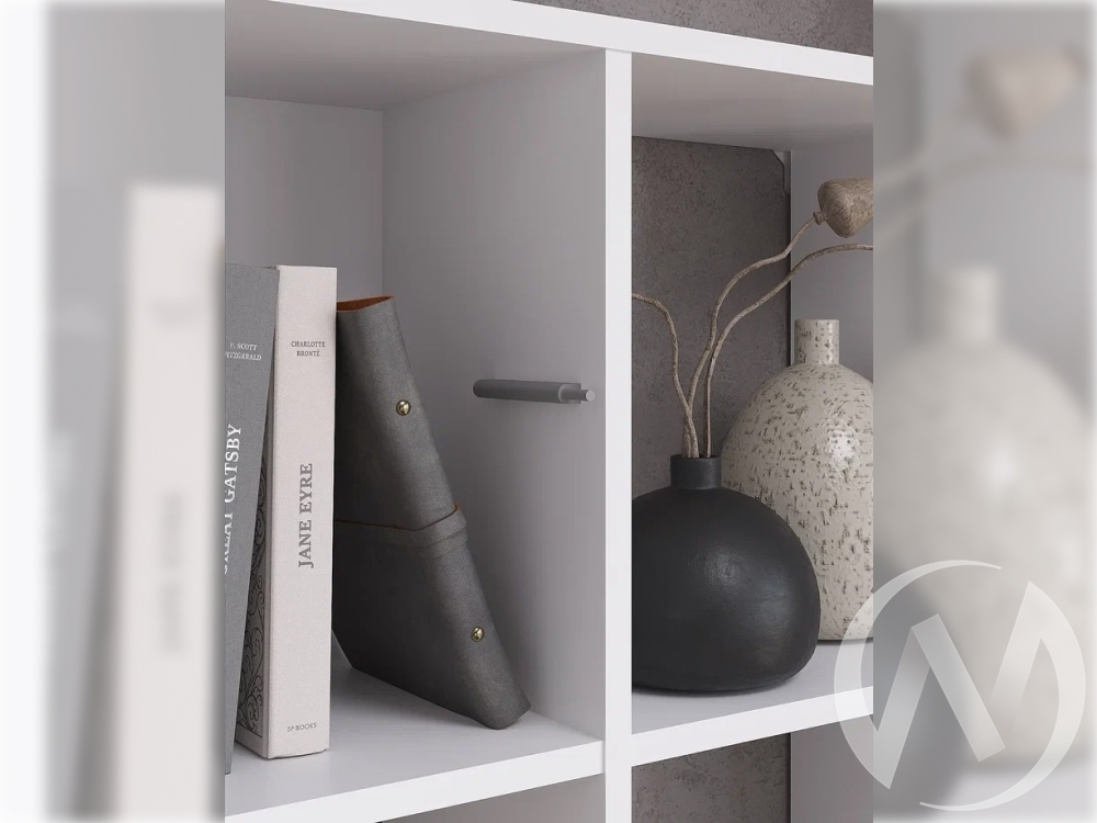 Стол письменный Берг со стеллажом-полкой (белый)