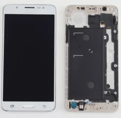 Дисплей для Samsung J7 Prime G610 в сборе с тачскрином на рамке (белый)