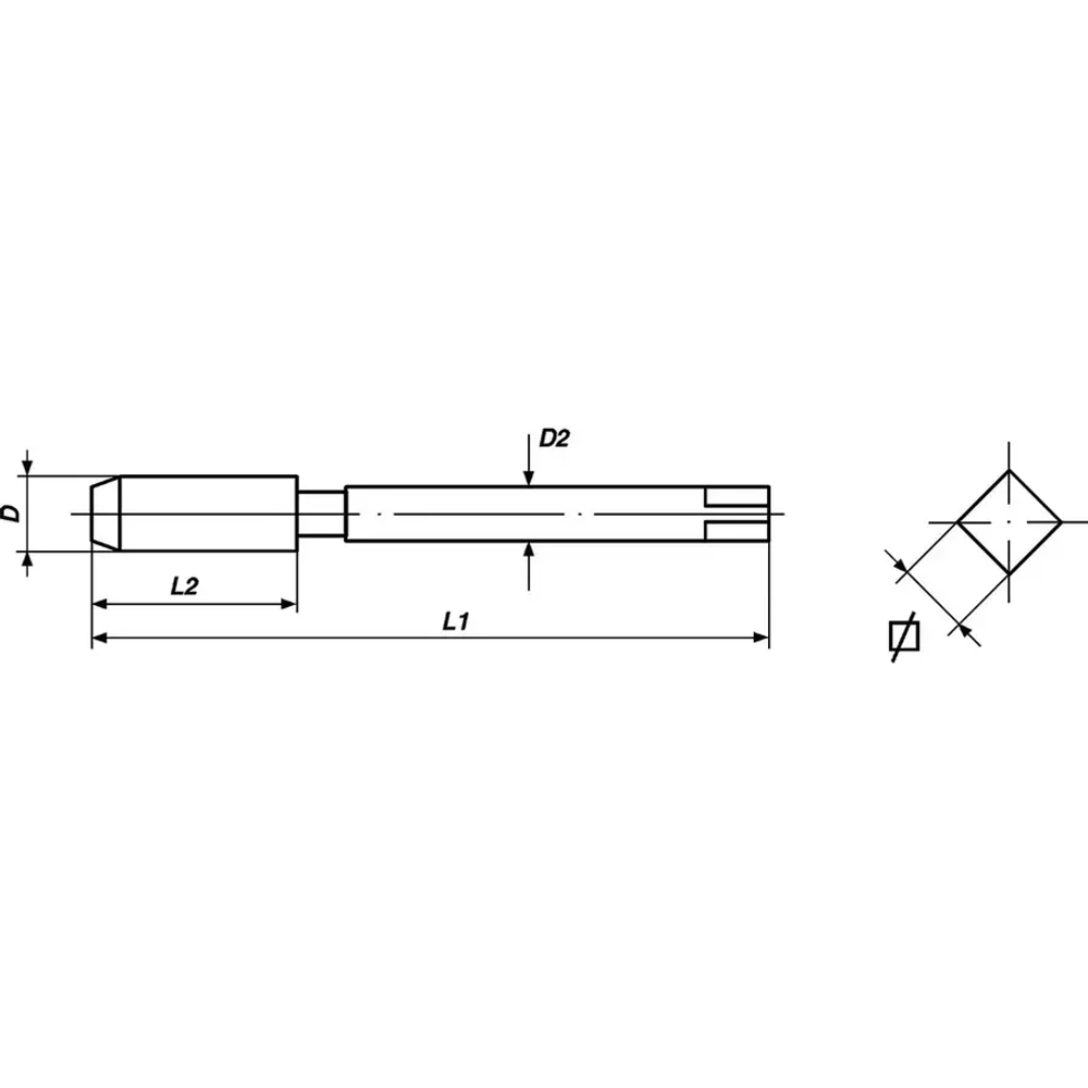 Метчики ручные M2,5х0,45 3Set VÖLKEL 27322