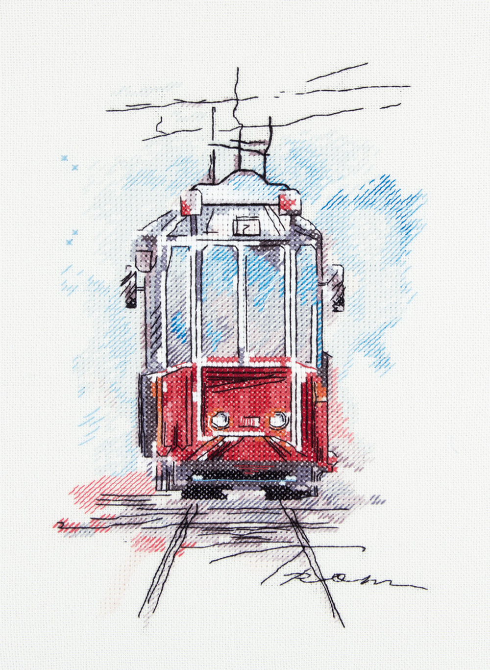 Набор для вышивания "PANNA"GM-1923 "Городской трамвай"