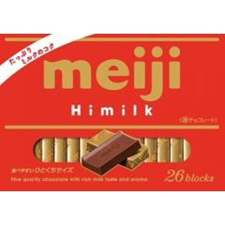 Шоколад Meiji 26 blocks HiMilk насыщенно- молочный, 120г