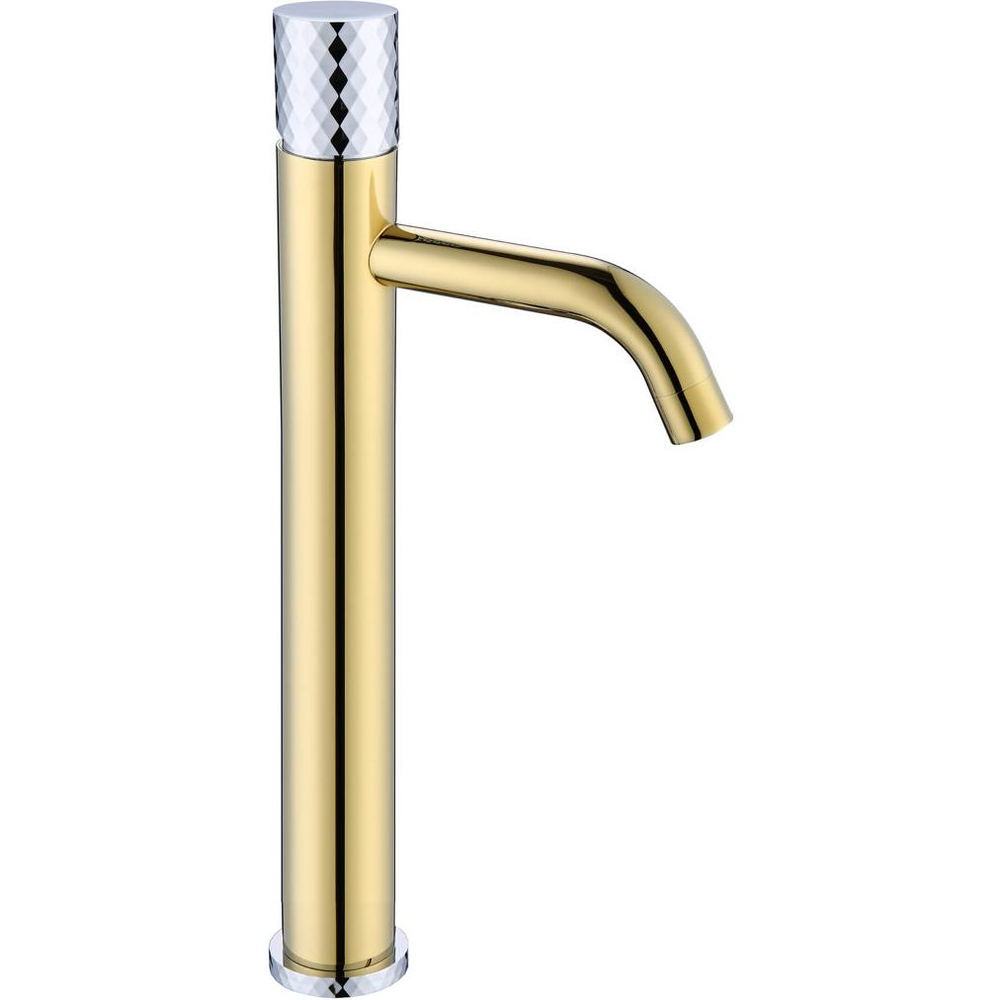 Смеситель для раковины Boheme STICK 122-GCR GOLD DIAMOND CHROME
