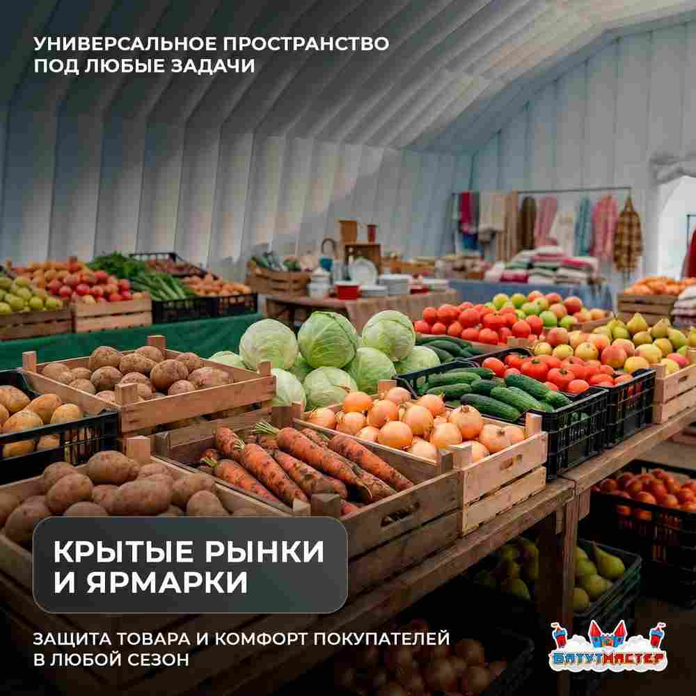 Временный торгово-бытовой ангар «МегаТорг», 20×12×6 м