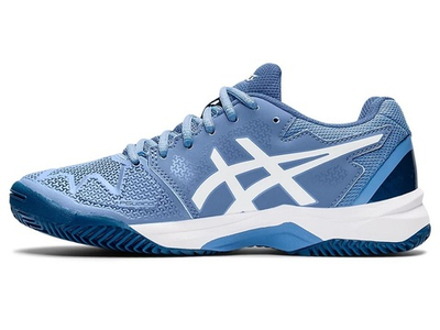 детские Кроссовки теннисные Asics Gel-Resolution 8 Clay GS - blue harmony/white