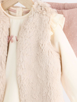 Комплект из трех предметов для девочки Next B06-321, Розовый, Бежевый