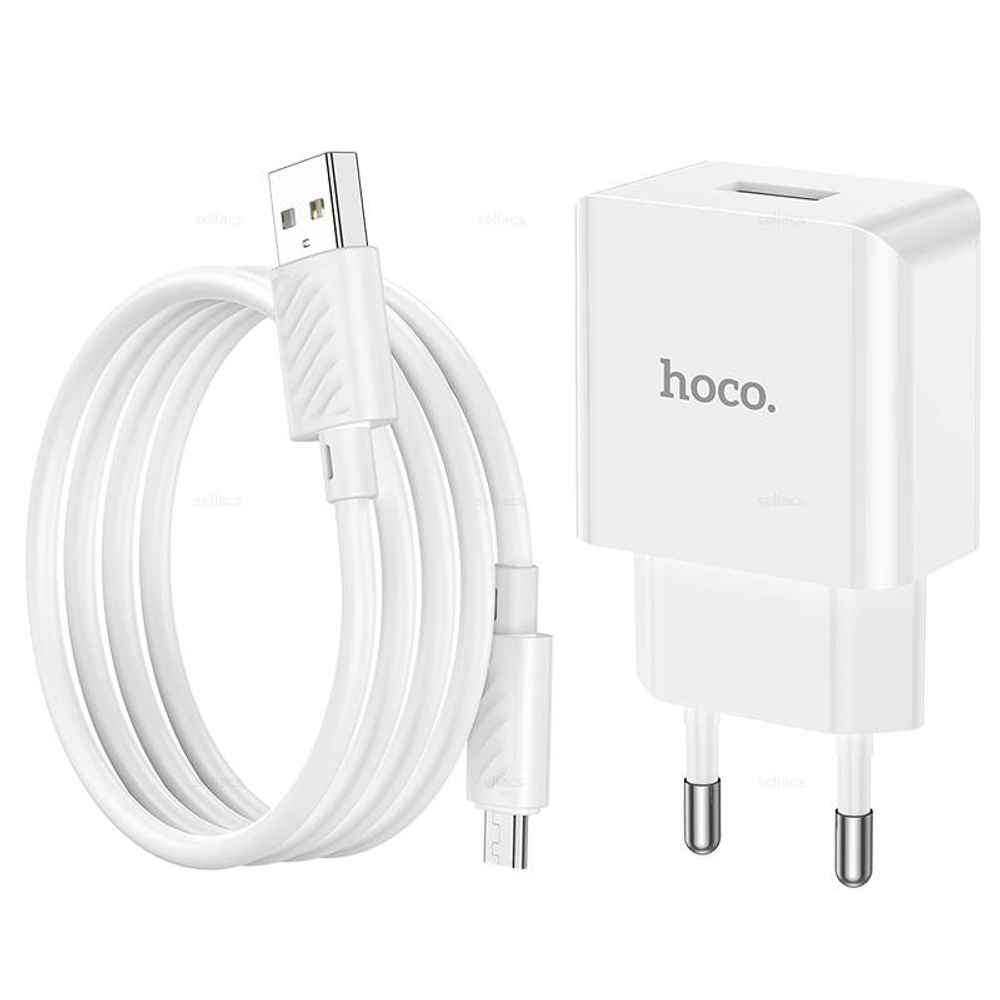 Зарядное устройство на Micro-USB Hoco C106A (white)