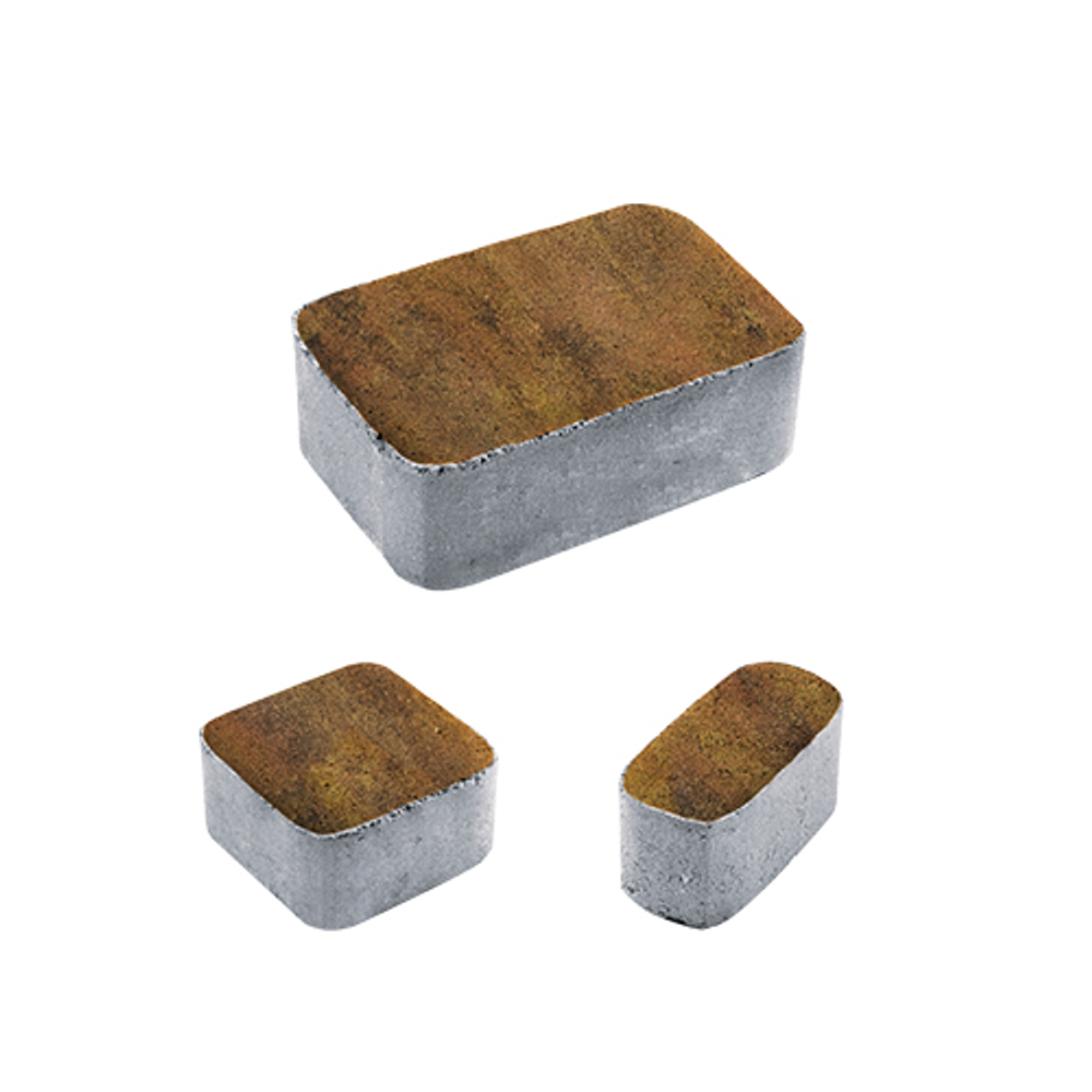 Тротуарная плитка КЛАССИКО - Листопад гладкий Саванна, комплект из 3 видов плит