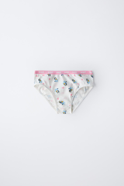 ZARA НАБОР ИЗ ТРЕХ ТРУСОВ С ПРИНТАМИ «БЛУИ» © LUDO STUDIO, РОЗОВЫЙ