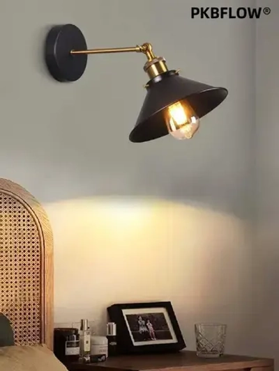 PKBFLOW Бра настенный,Настенный светильник лофт для спальни и гостиной ,E27