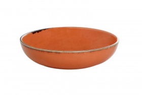 Салатник полуглубокий d 17 см h 4 см 415 мл фарфор цвет оранжевый Seasons