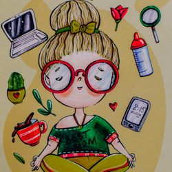 Набор молочного шоколада Любимой маме! 12шт