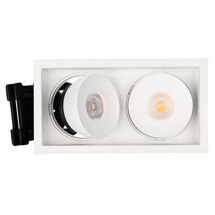 Встраиваемый светильник Arlight CL-SIMPLE-S148x80-2x9W Warm3000 (WH, 45 deg) 026876