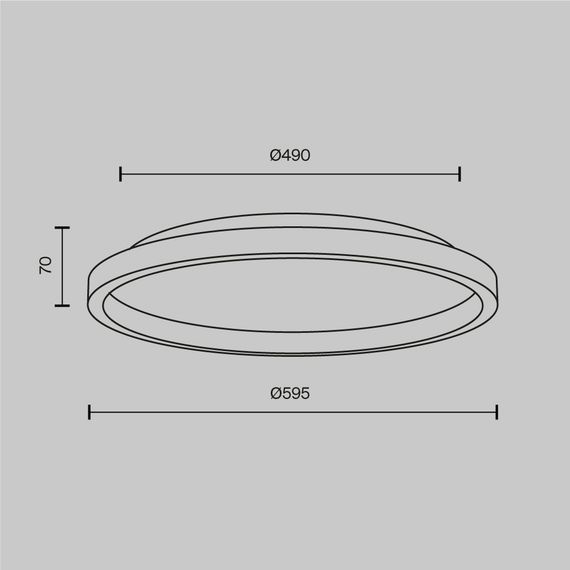 Потолочный светодиодный светильник Maytoni Modern Orign MOD311CL-L40B3K