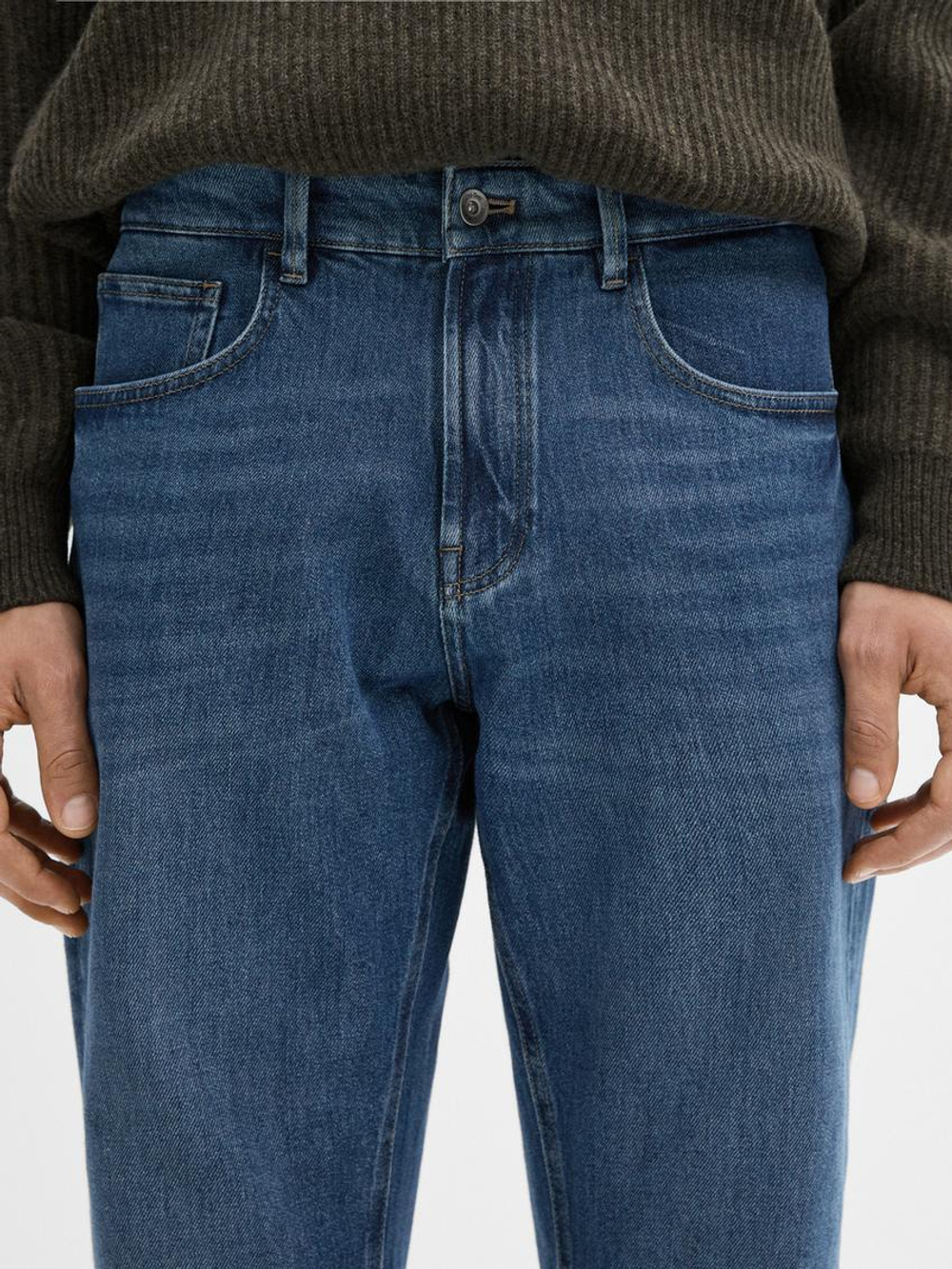 Massimo Dutti Зауженные джинсы, индиго