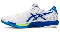 Мужские кроссовки теннисные Asics Solution Speed FF 2 Clay - white/tuna blue