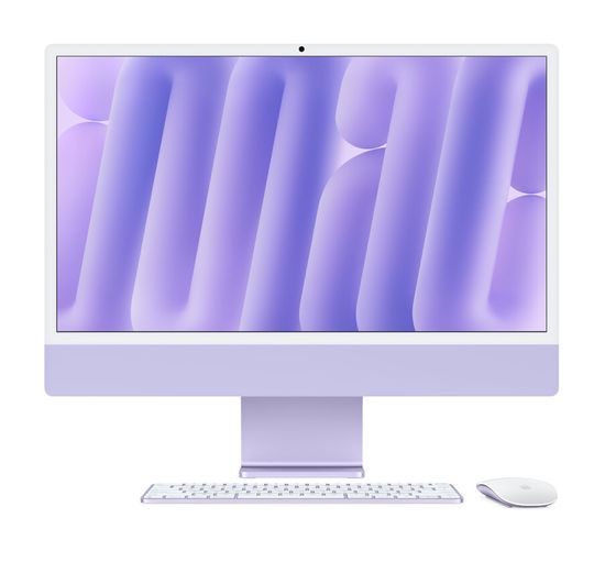 Моноблок Apple iMac 24 (2024) M4 16/256 ГБ Фиолетовый (MWV63) 10C CPU / 10C GPU