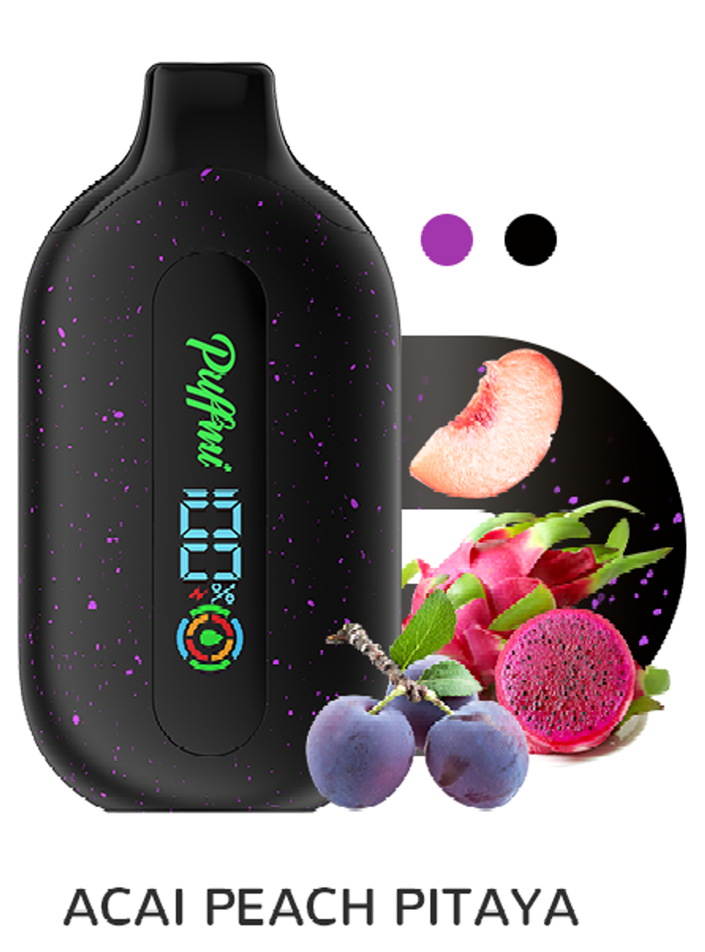 Puffmi Pure Acai peach pitaya - асаи-персик-питайя 12000 купить в Москве с доставкой по России