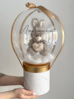 Воздушные гелиевые шарики с доставкой по Хабаровску зайка №4631