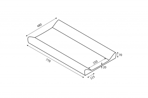 Доска для пеленания (оранжевый)