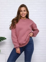 Свитшот утепленный оверсайз базовый