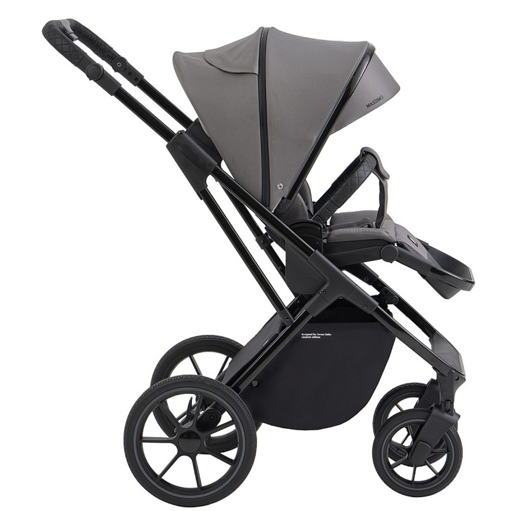 Коляска 3в1 SBL Massimo Grey