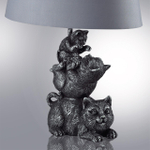 8128/1T MODERNI LN25 000 серый, керамика/текстиль Настольная лампа E27 1*60W 220V CATTY