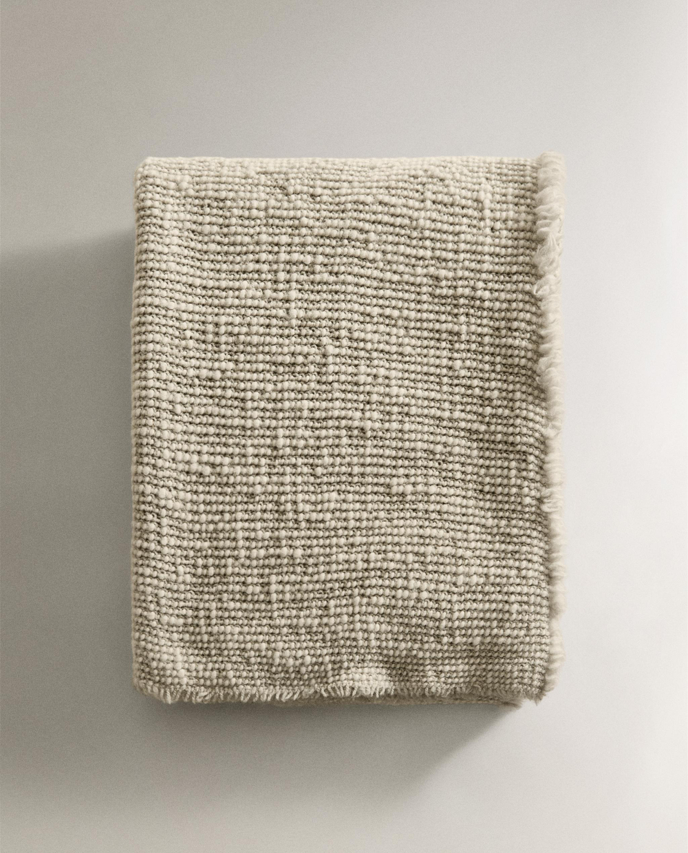 Zara Home плед из шерсти, синий, 140x190 см