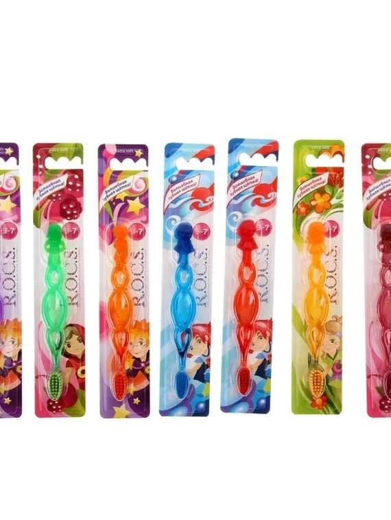 Зубная щетка R.O.C.S. Kids для детей, от 3 до 7 лет микс