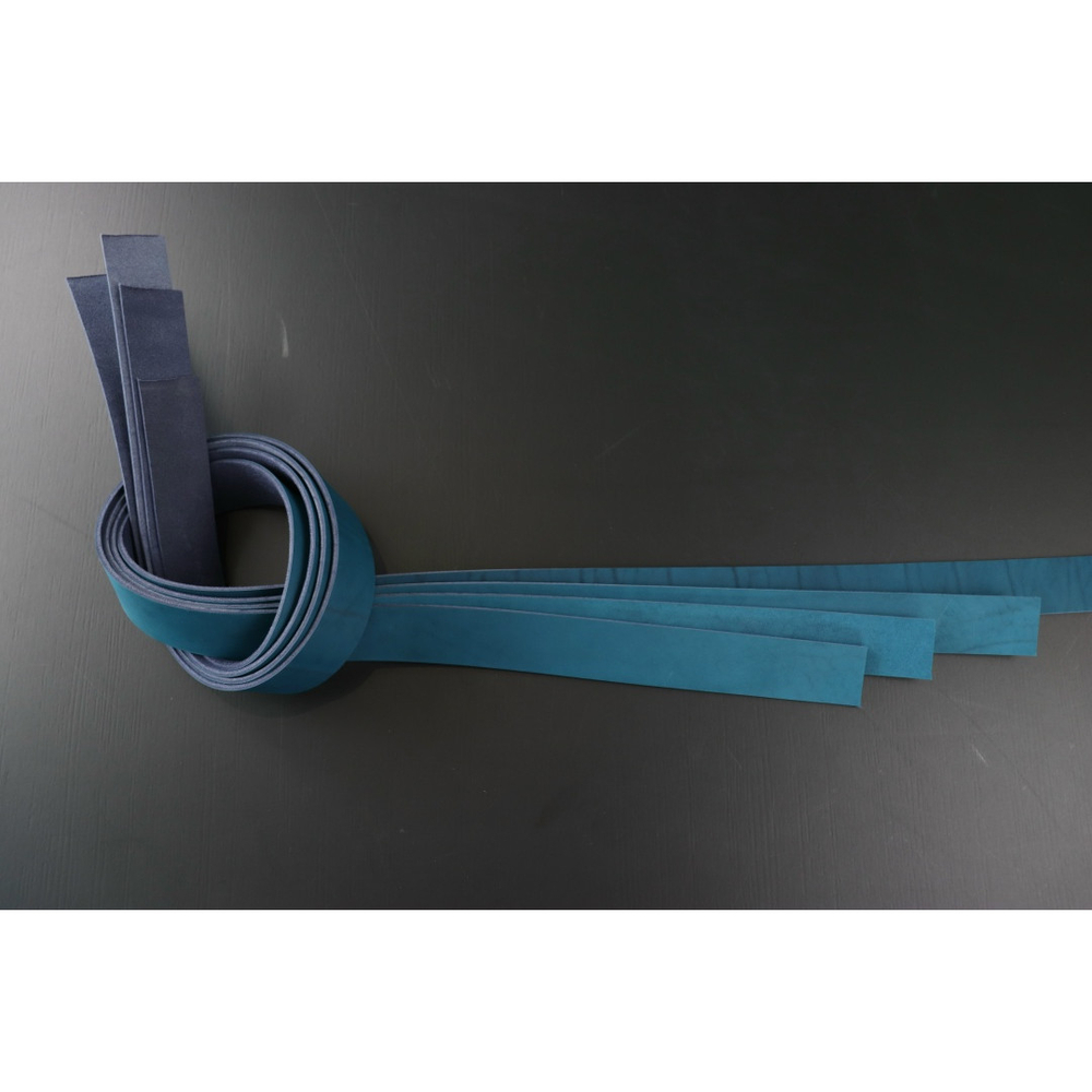 Ременная заготовка Голубая гладкая ⠀