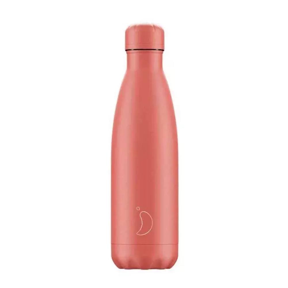 Chilly's Bottles - Термобутылка Pastel Coral 500мл / артикул   B500PAACR  / GTIN 739406095135