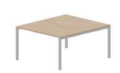 Составной стол Strike на 2 рабочих места 1380х1566х750мм (меламиновые аутлеты)
