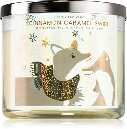 Bath & Body Works Cinnamon Caramel Swirl - ароматическая свеча И. /   411  g  / GTIN 667557469829