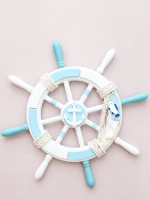 Декор для дома на стену "Штурвал" 34 см