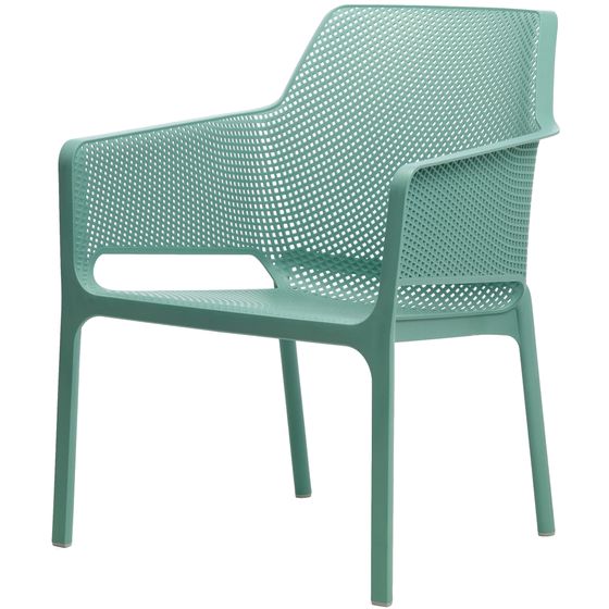 Мятное пластиковое кресло Net Relax желтое | Nardi | Италия