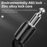 Замок велосипедный тросовый West biking, YP0705097, чёрный