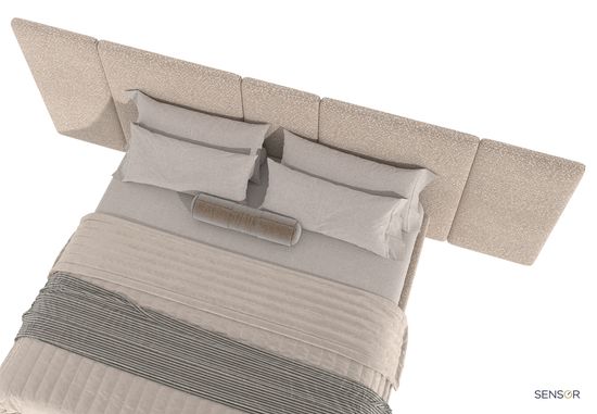 Кровать Корсика с широким изголовьем