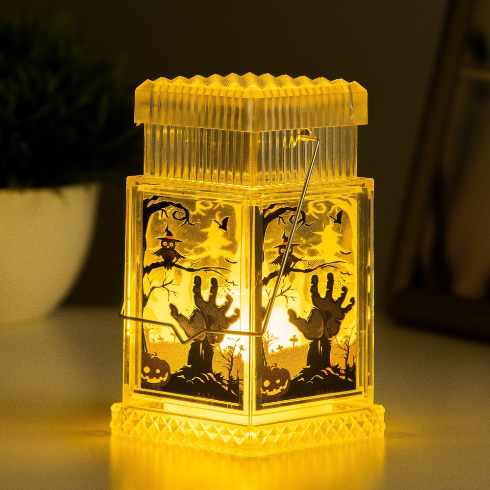 Фонарик на «Хэллоуин», 1 Вт, 6×6×10.5 см, МИКС