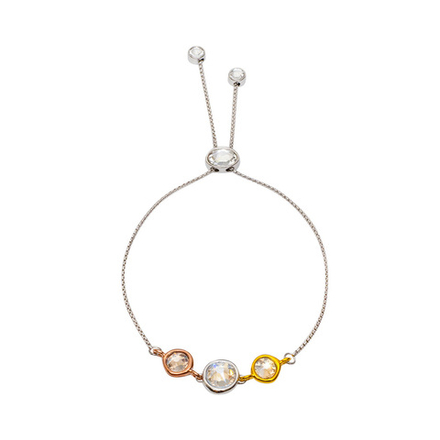 Браслет Fiore Luna Gray colors (Crystal, Grey, Black diamond) C2101SW-B01.3 BW/MIX