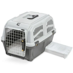 Mps skudo cat travel переноска с лотком для наполнителя, 60x40x39 см, серая
