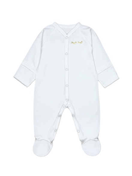 Комбинезон Sleep White (реснички) (56,62)