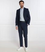 Рубашка P-JOE-spread-C1-222 BOSS BLACK - голубой(50513428)