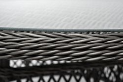 "Дольче" обеденная группа из искусственного ротанга, цвет графит