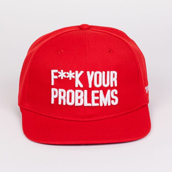 Бейсболка TRUESPIN Fuck Your Problems Red O/S