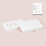 Коробка для 8 конфет с тиснением