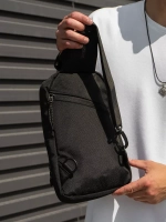 Сумка через плечо, кросс-боди, нагрудная барсетка, тканевая