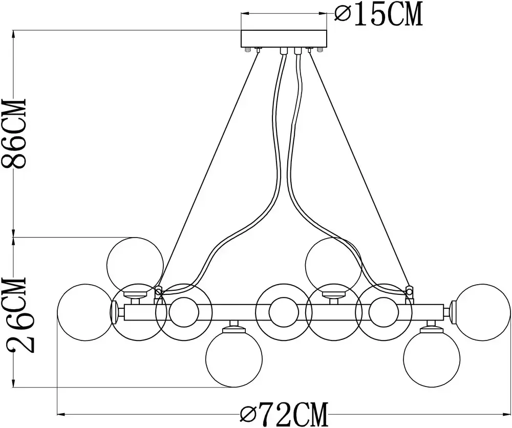 Подвесная люстра Arte Lamp
